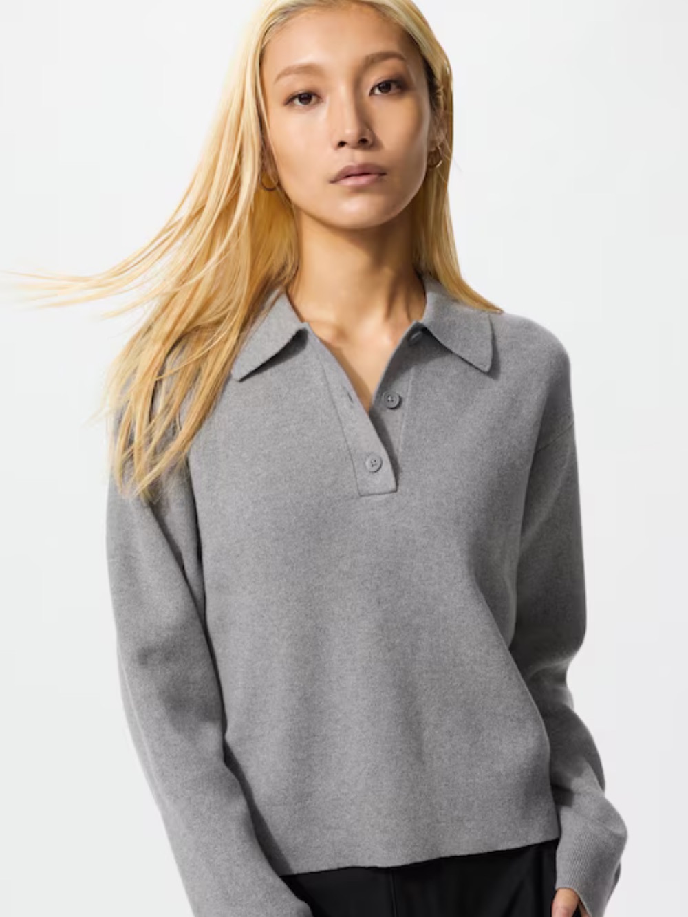 Uniqlo Smooth Cotton Polo Sweater